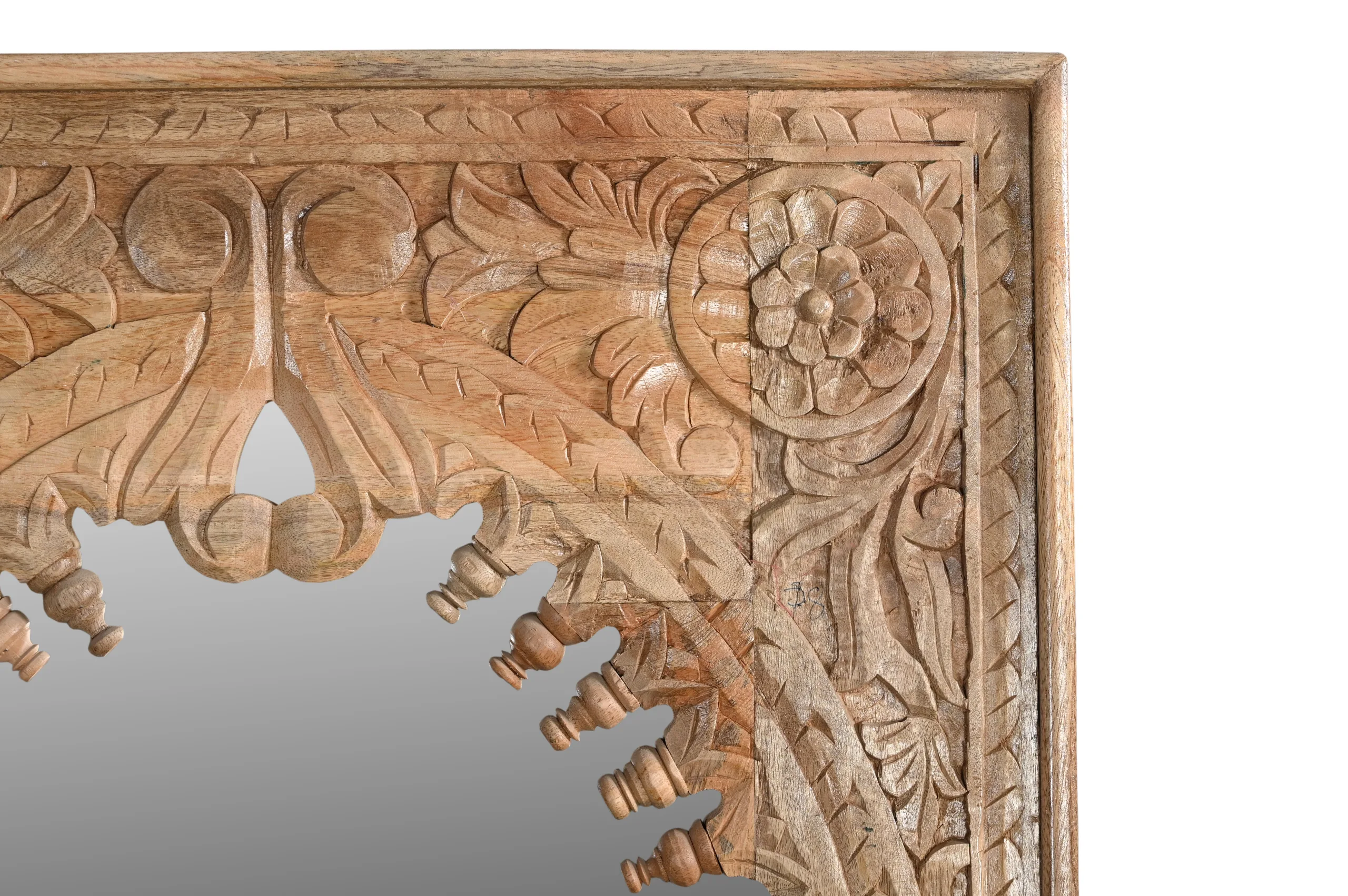 Ketan Handcarved Mirror - Natural - Image 3