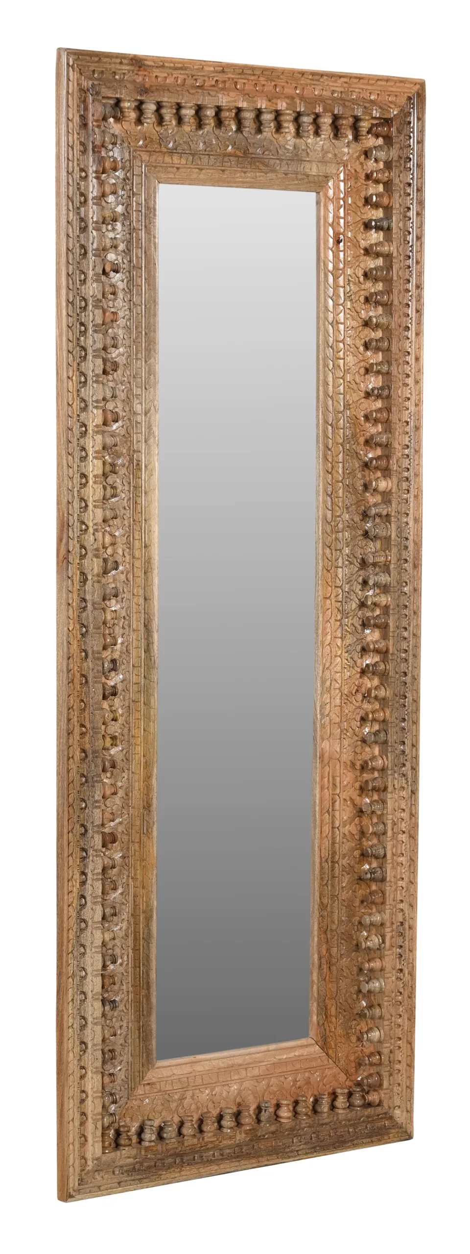 Anita Handcarved Mirror - Natural - Image 2