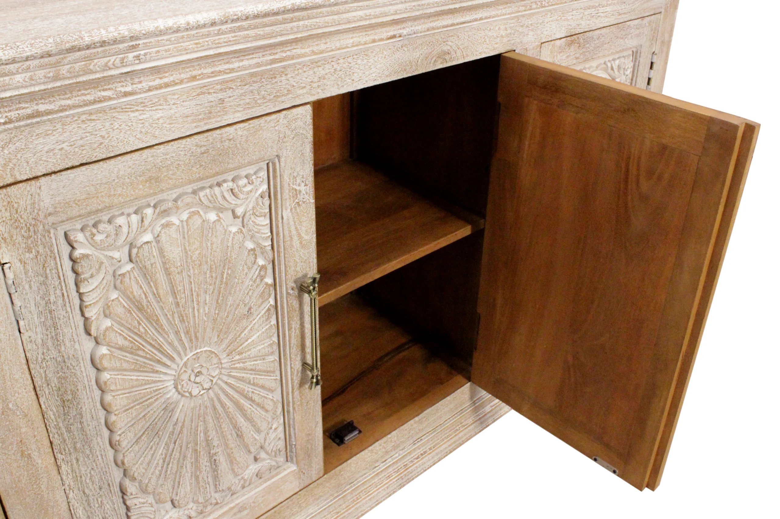 Carver 4-Door Sideboard - Distressed Natural - Image 7