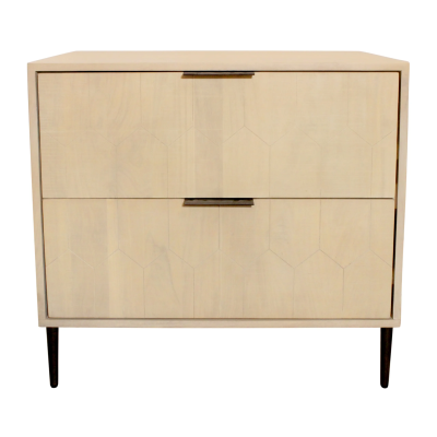 Rae 2-Drawer Nightstand - Aged Natural