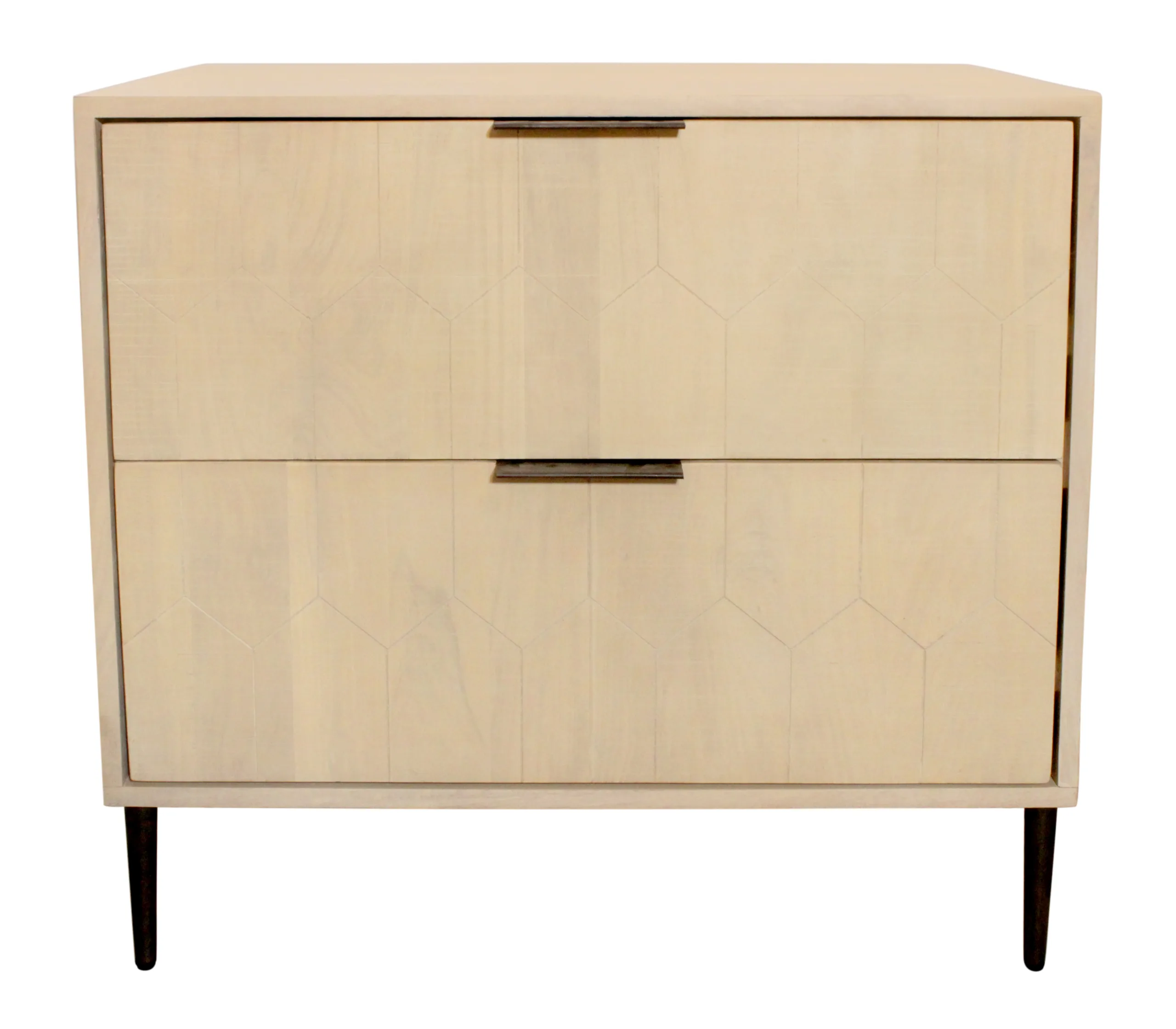 Rae 2-Drawer Nightstand - Aged Natural