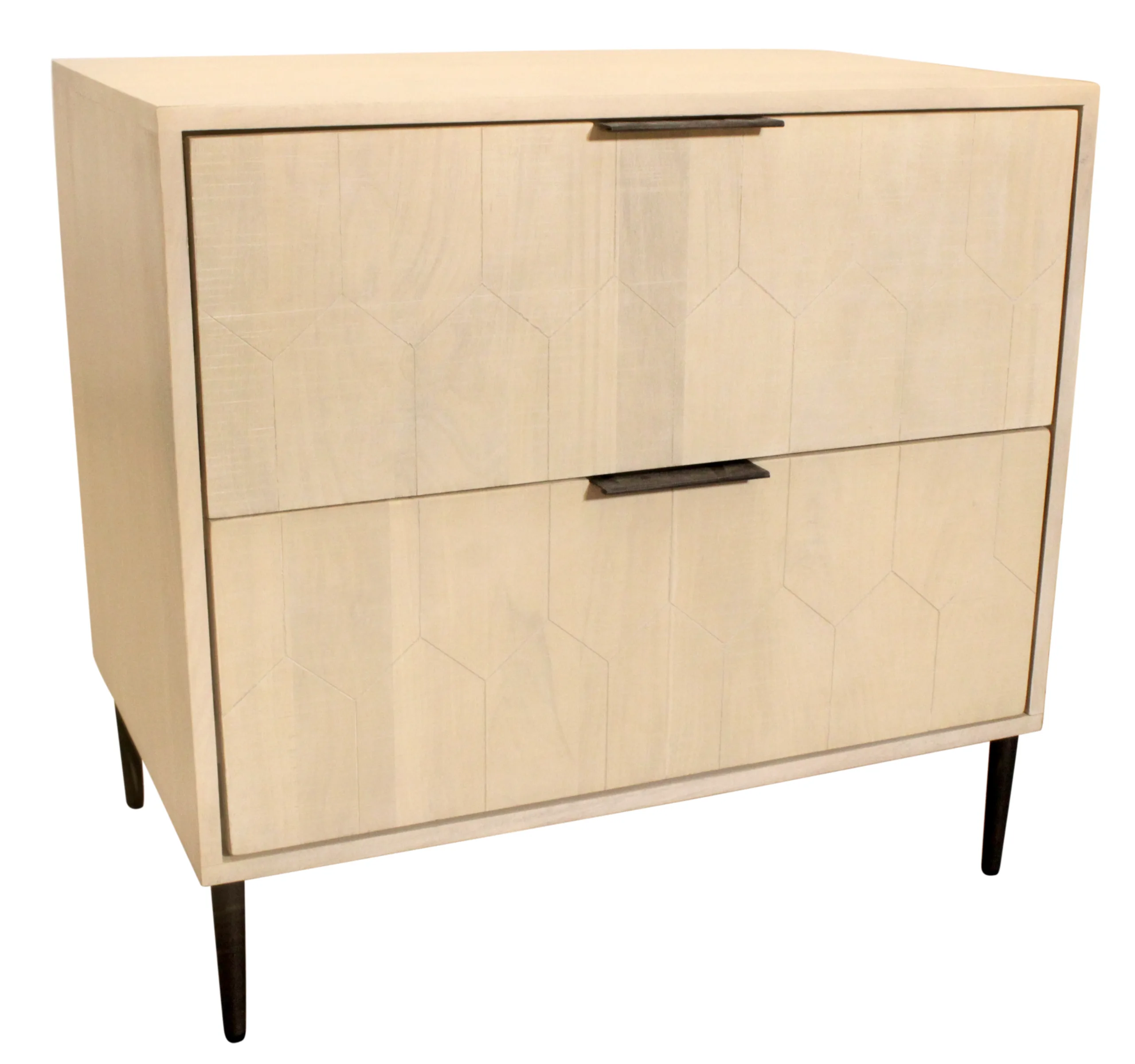 Rae 2-Drawer Nightstand - Aged Natural - Image 4