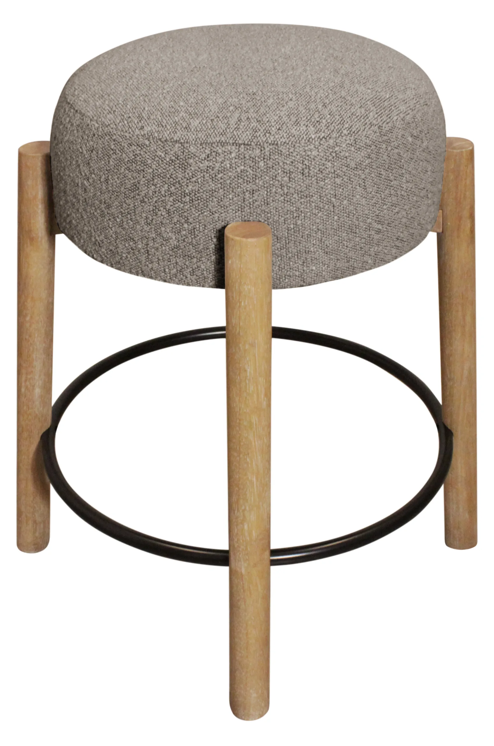 Nandy Counter Stool 2-Piece Set - Silver Boucle - Image 5