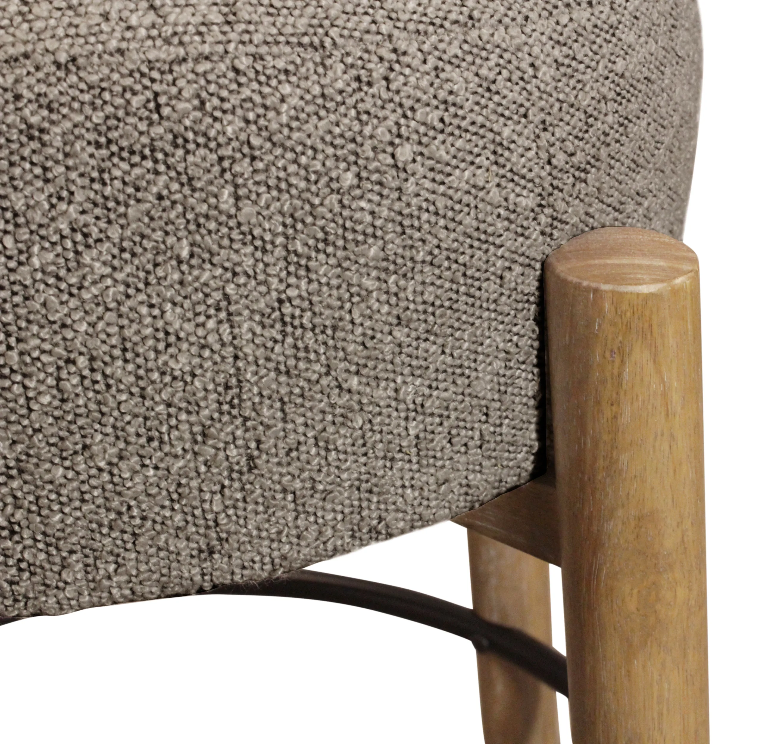 Nandy Counter Stool 2-Piece Set - Silver Boucle - Image 6