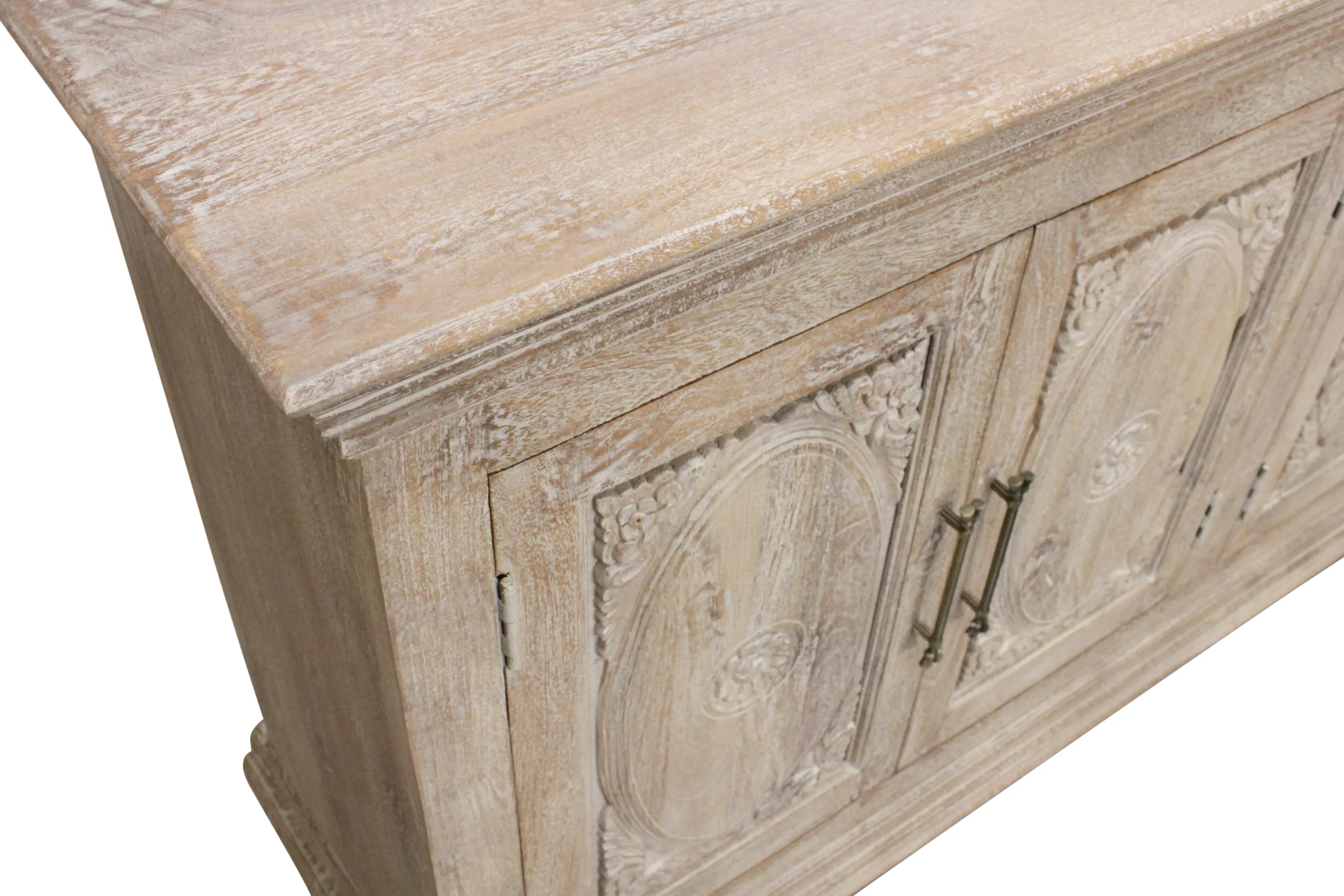 Adana 6-Door Sideboard - Distressed White - Image 5