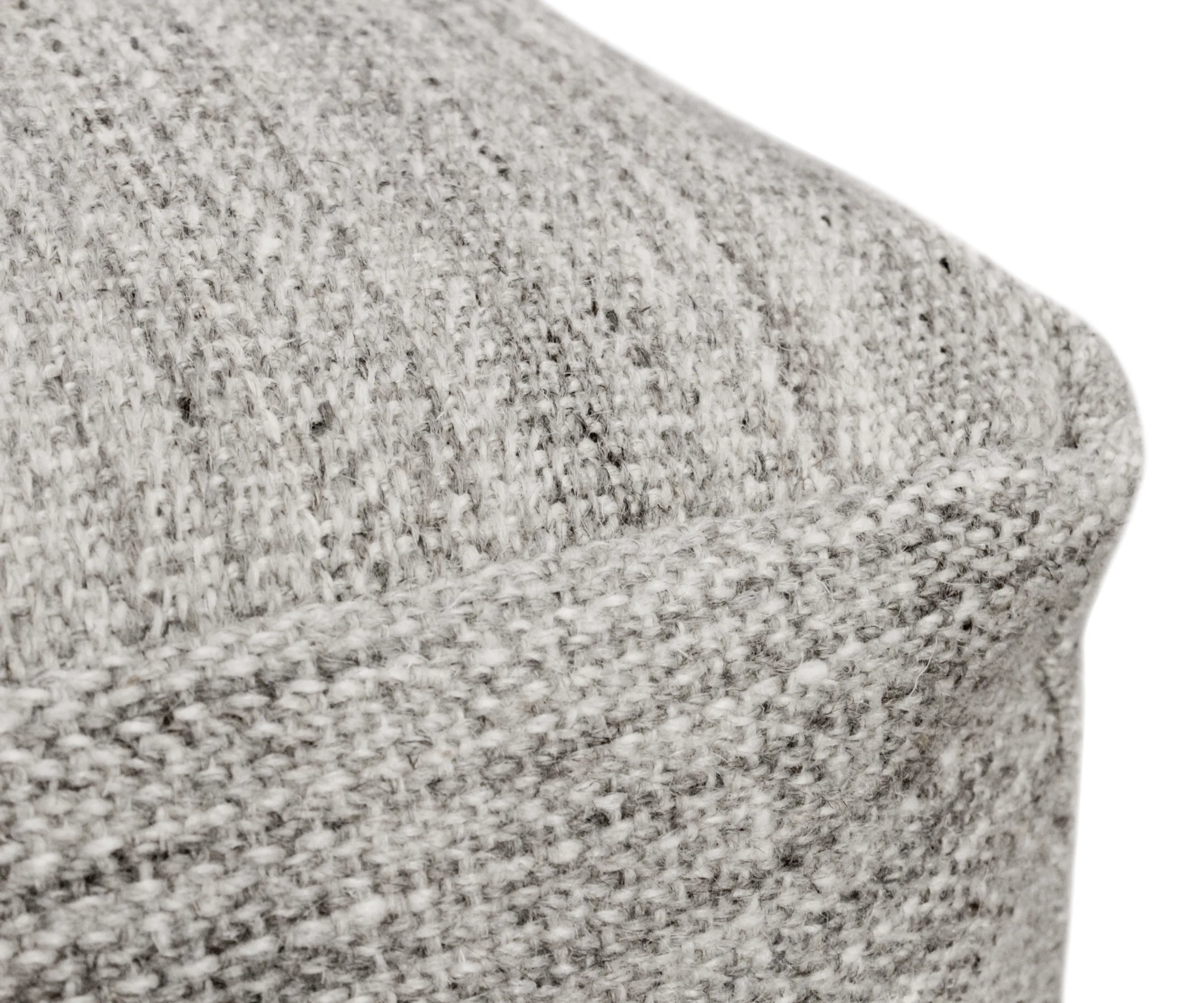 Raj Wool Pouf - Salt and Pepper - Image 4