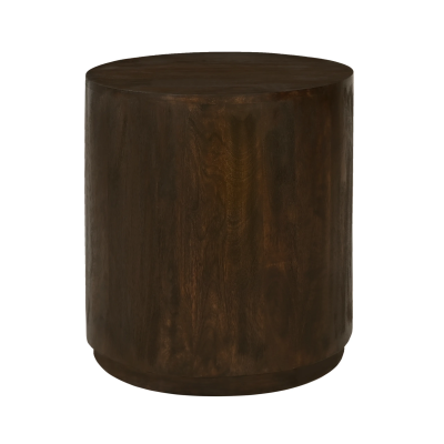 Sedona Round Side Table - Barista Brown
