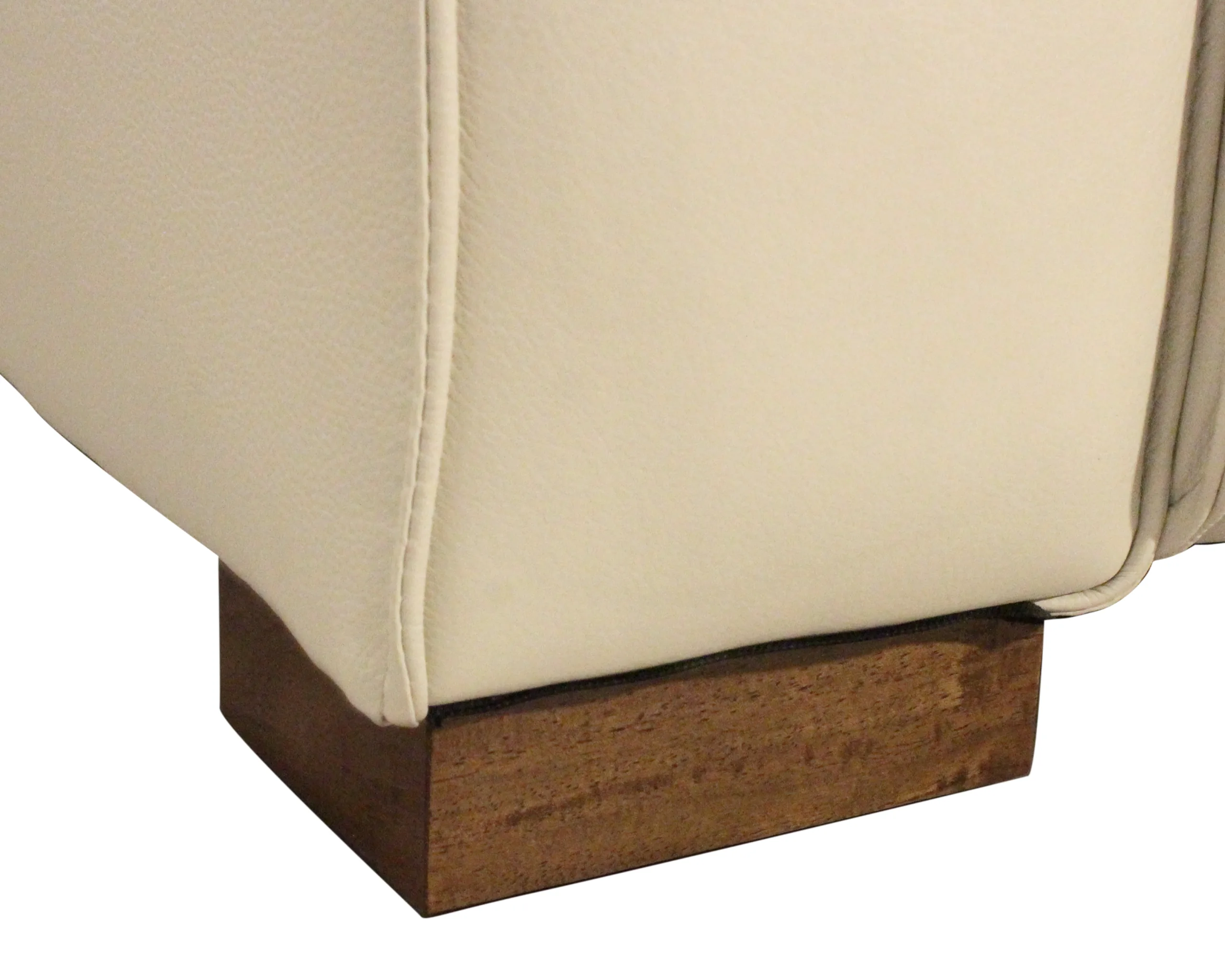 Lincolnshire Reclining Sofa - Beige with Spice Tan Legs - Image 10