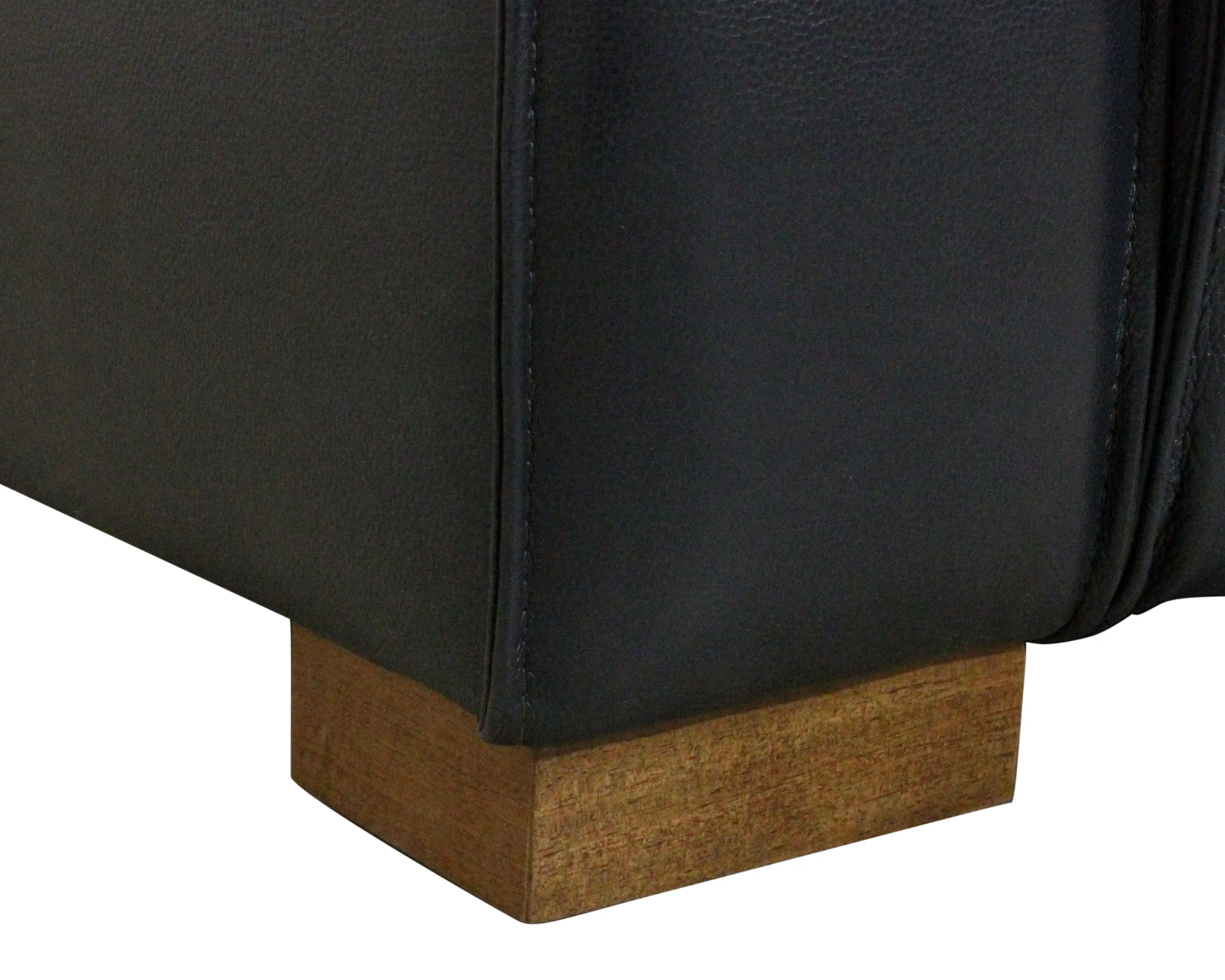 Lincolnshire Reclining Sofa - Blue with Spice Tan Legs - Image 10