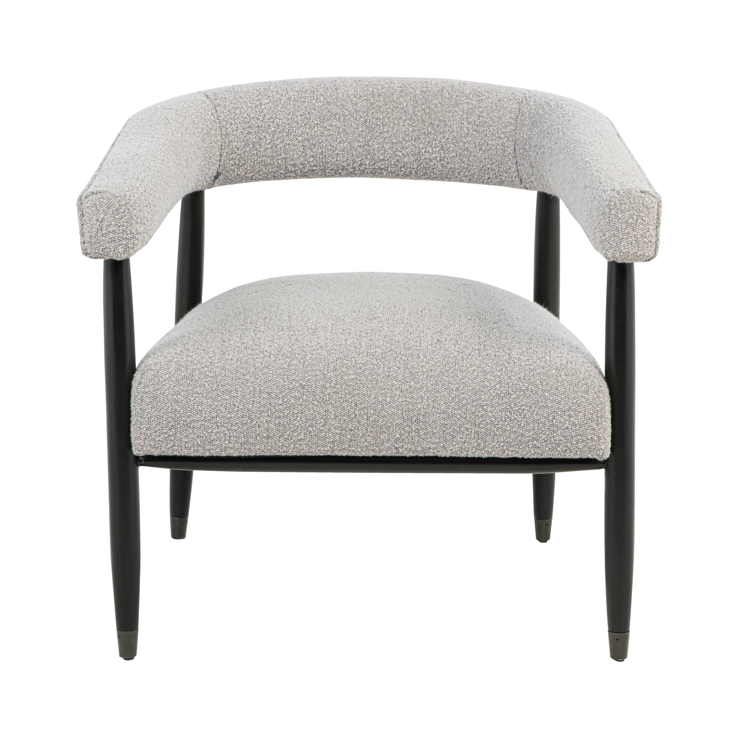 Quincey Arm Chair - Silver Boucle - Image 2