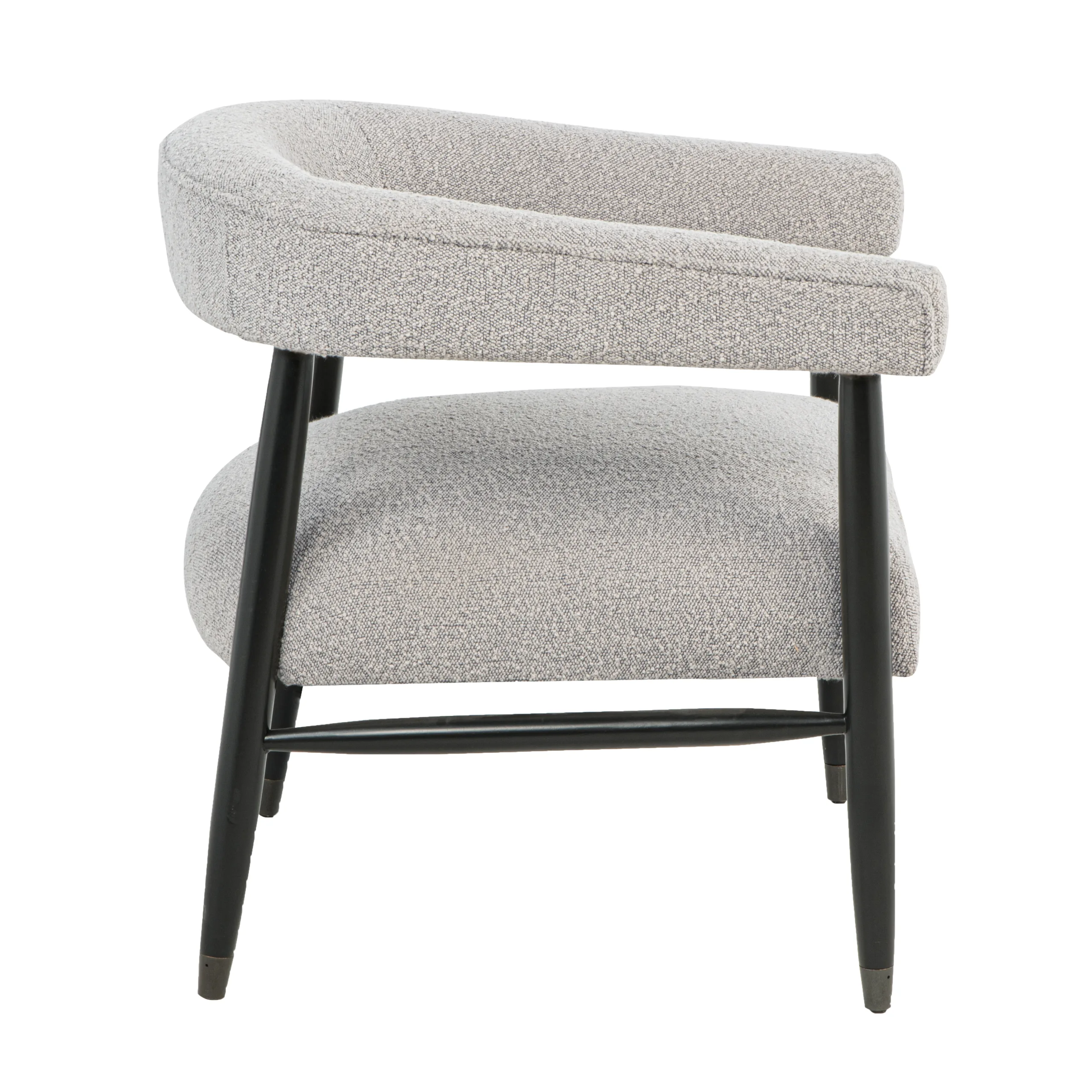 Quincey Arm Chair - Silver Boucle - Image 3