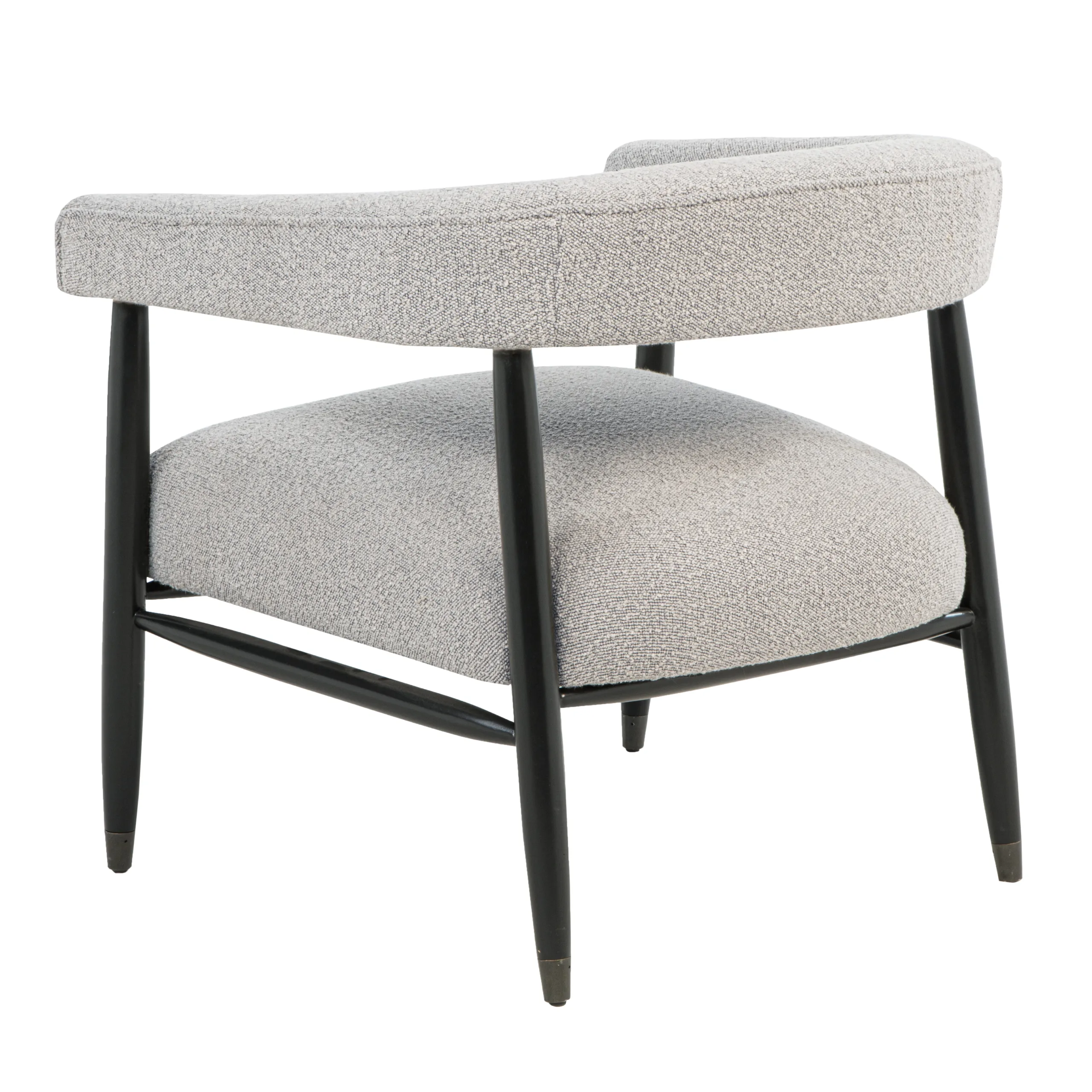 Quincey Arm Chair - Silver Boucle - Image 4