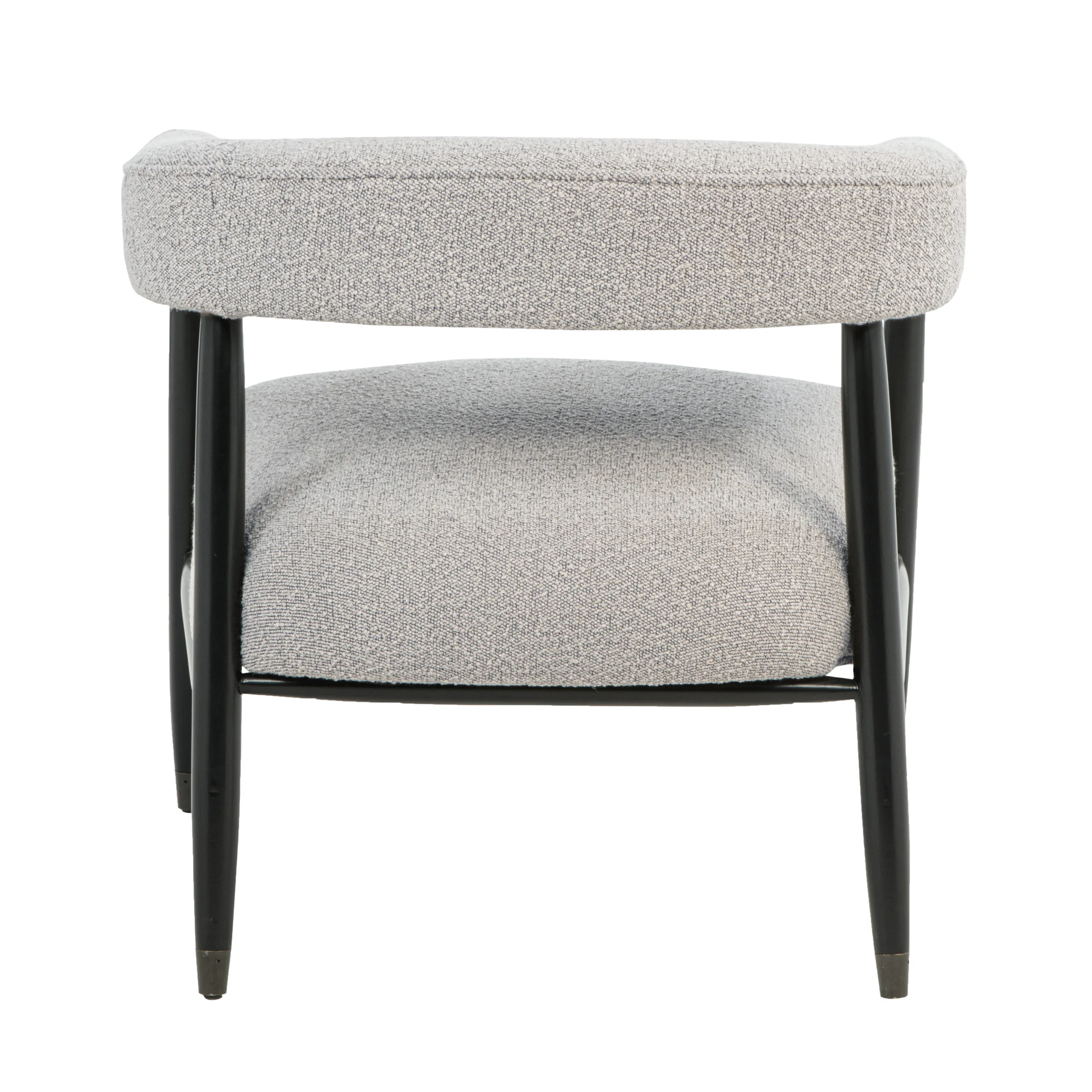 Quincey Arm Chair - Silver Boucle - Image 5