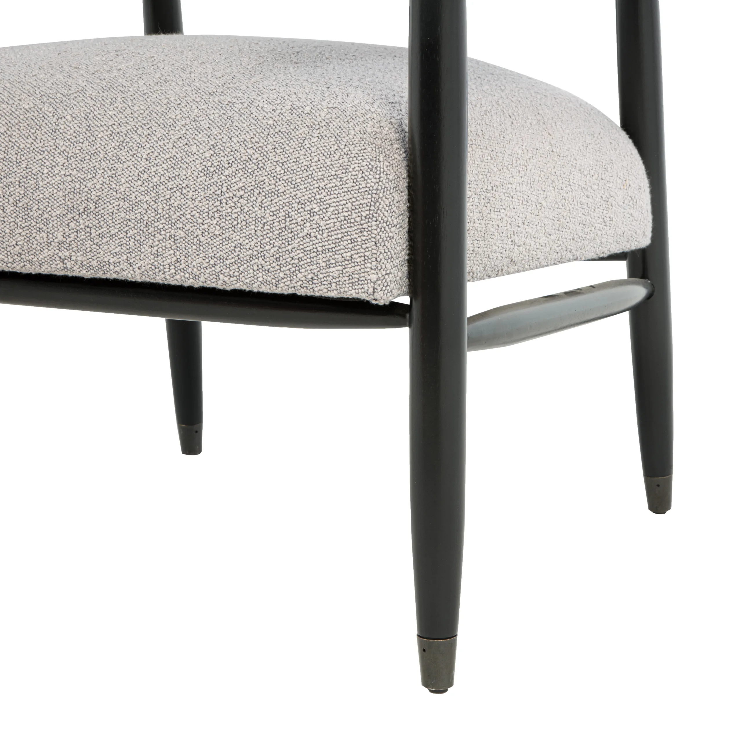 Quincey Arm Chair - Silver Boucle - Image 8