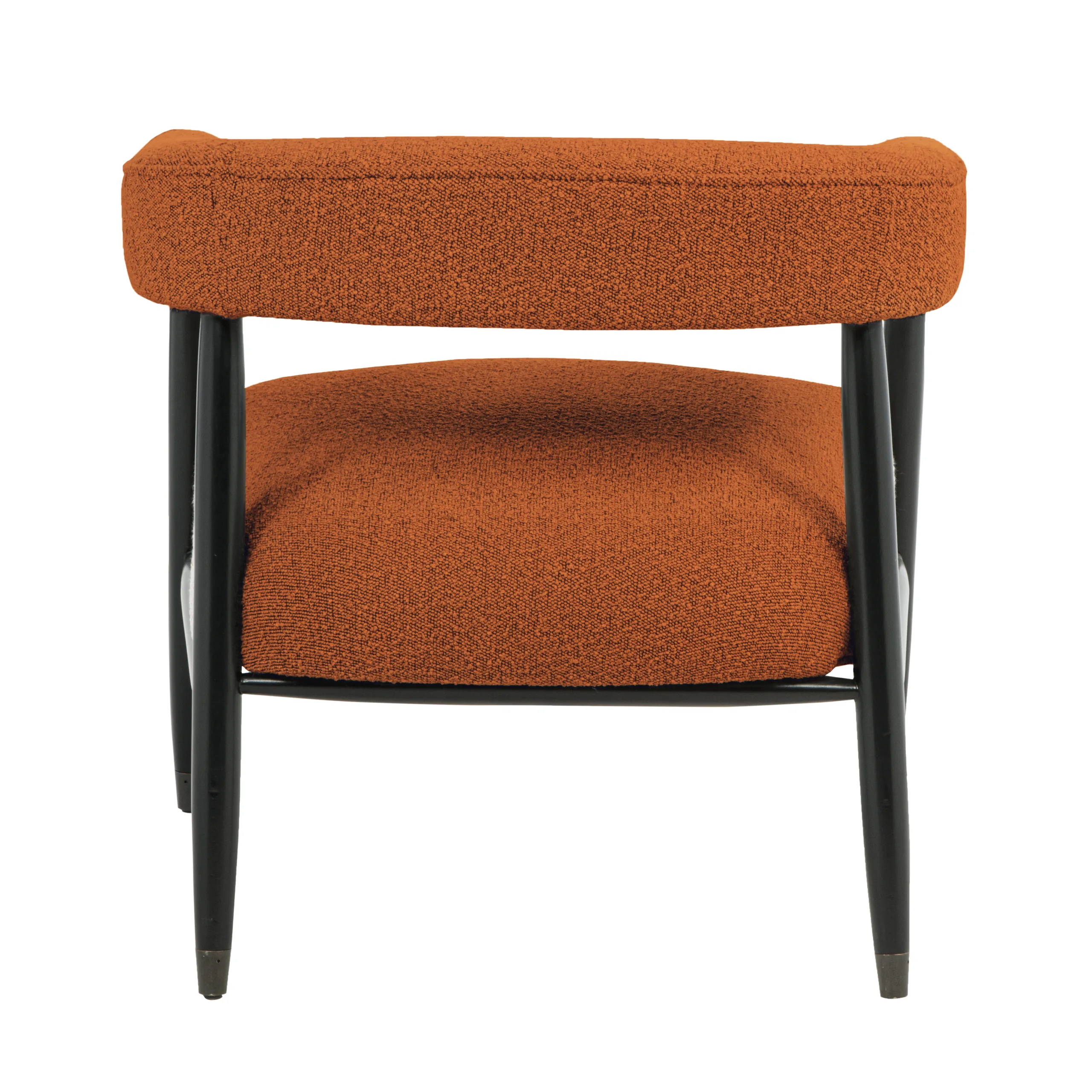 Quincey Arm Chair - Rust Boucle - Image 5