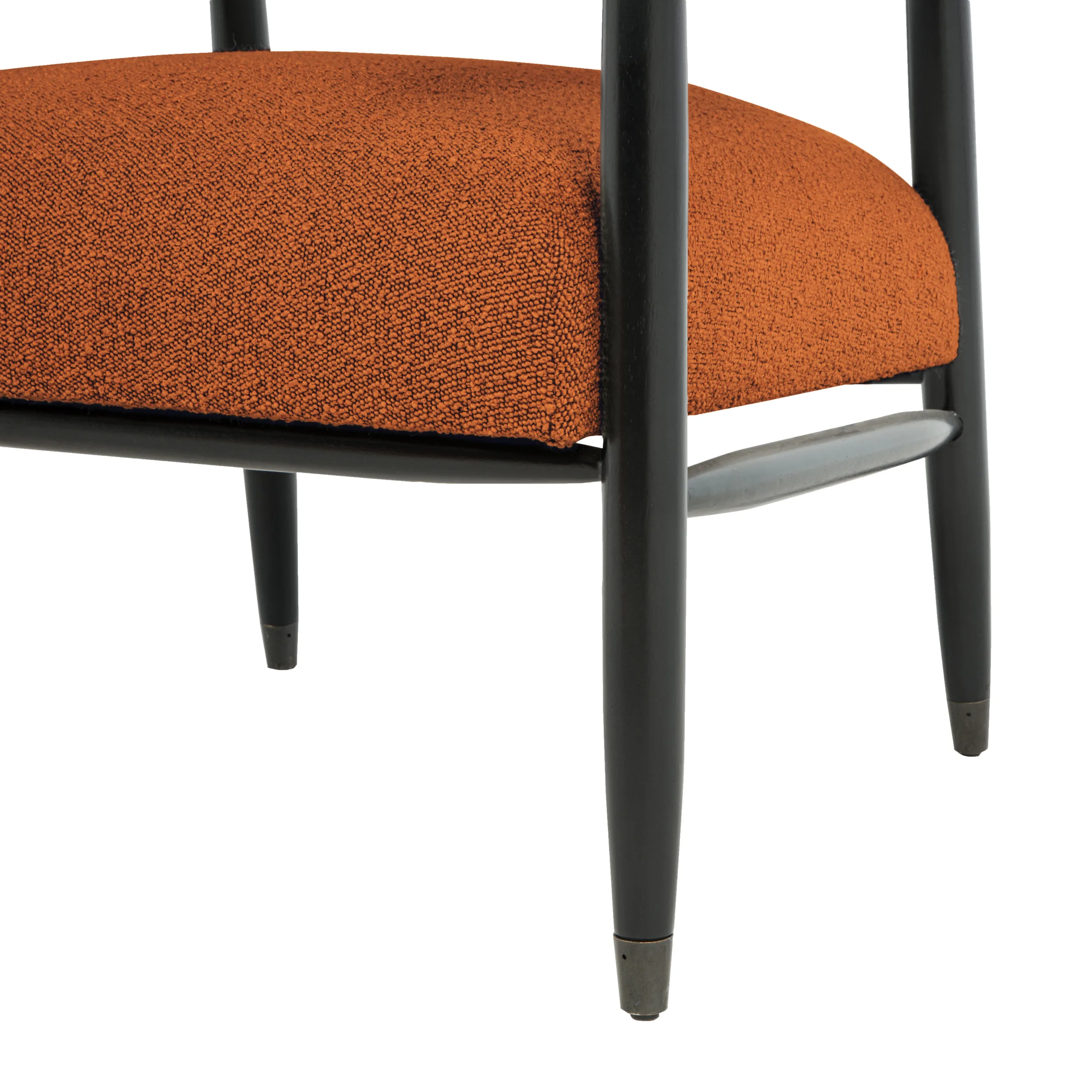 Quincey Arm Chair - Rust Boucle - Image 8