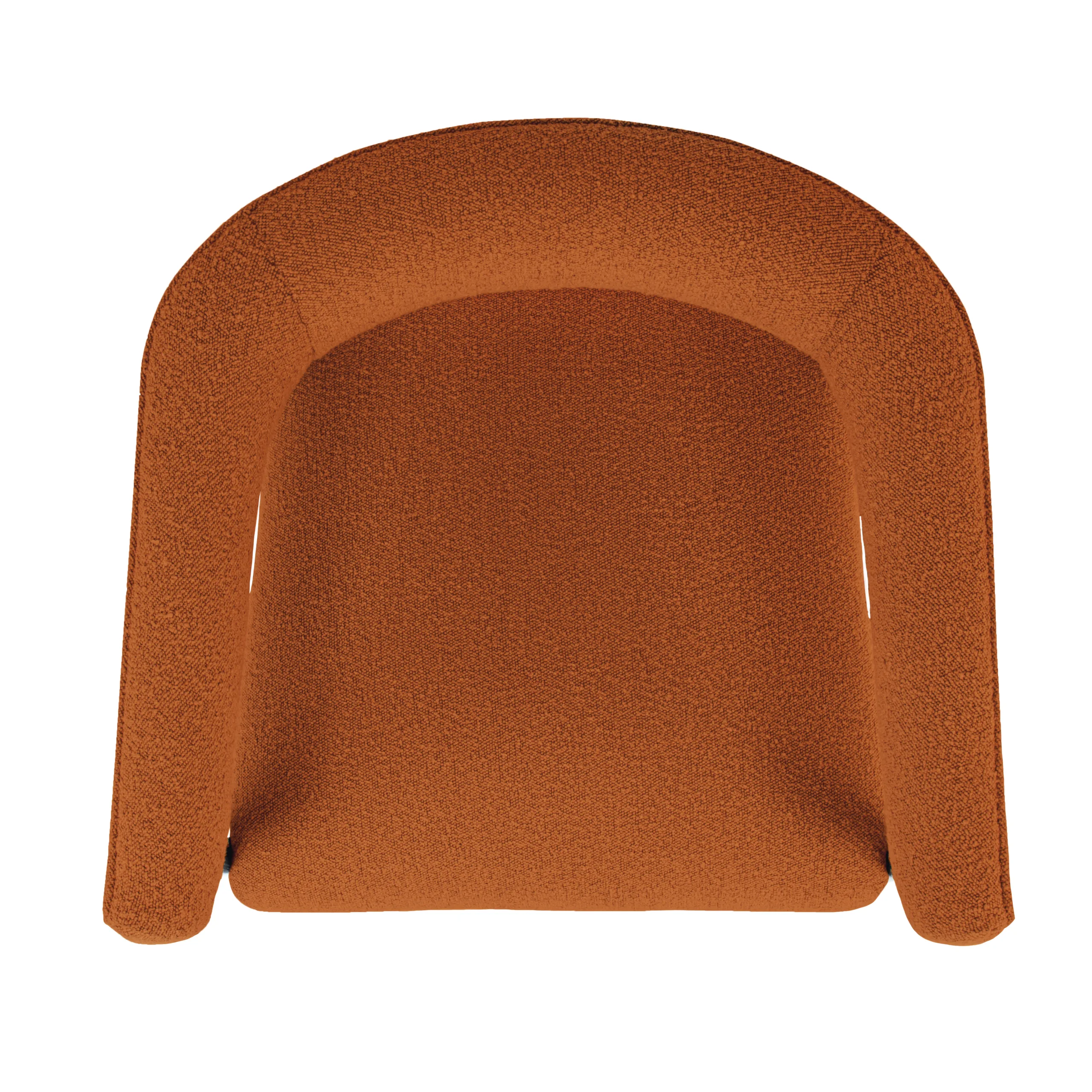 Quincey Arm Chair - Rust Boucle - Image 9