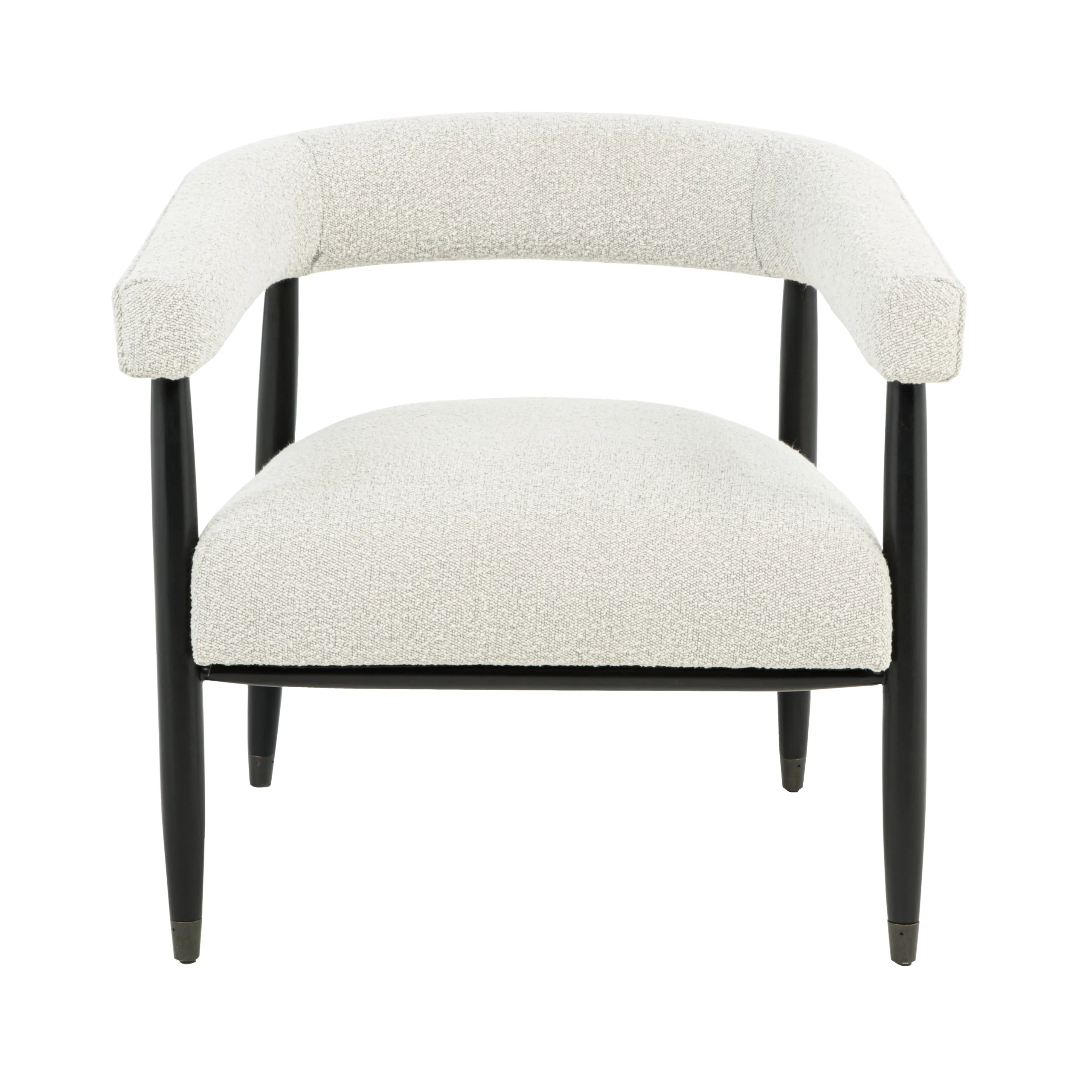 Quincey Arm Chair - Ivory Boucle - Image 2