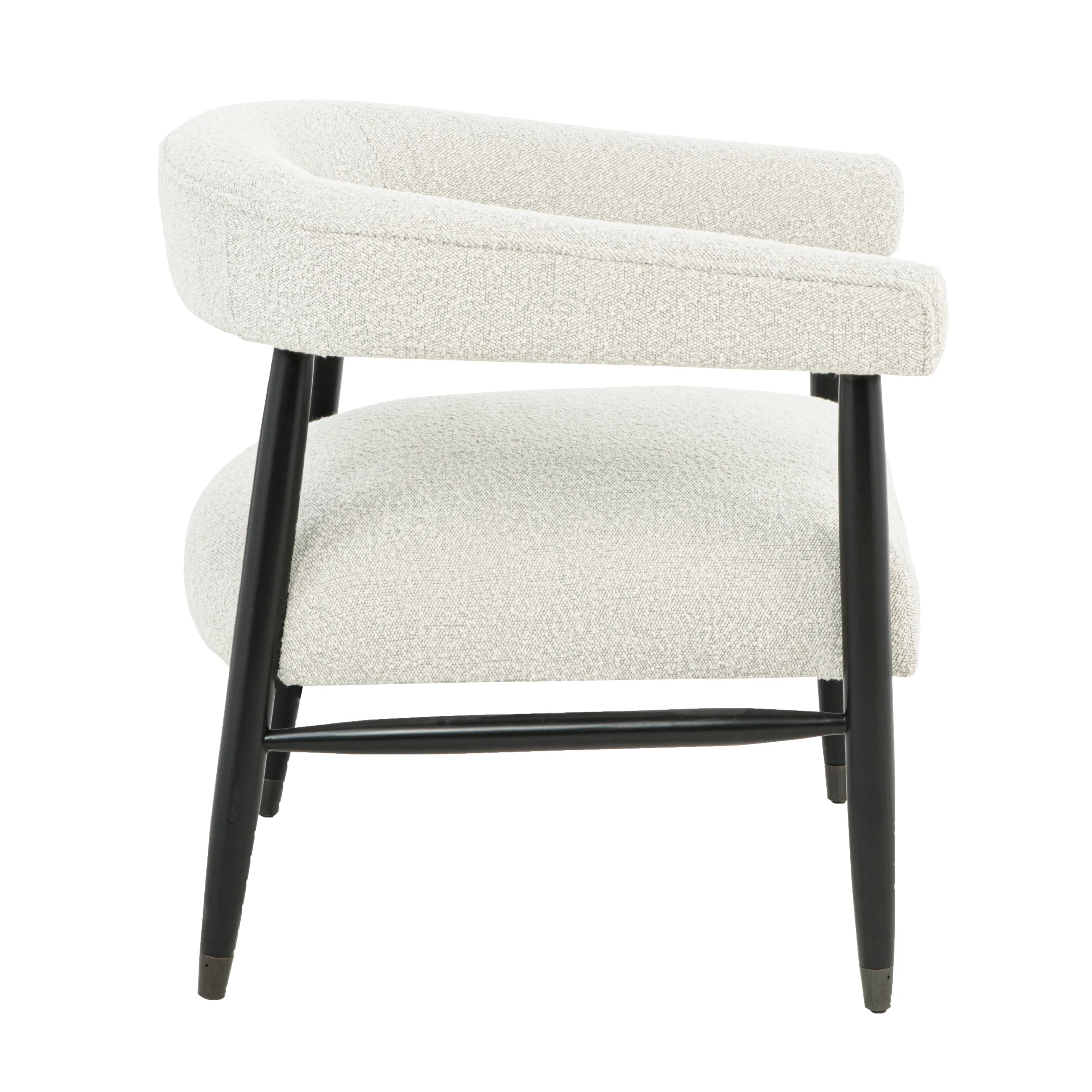 Quincey Arm Chair - Ivory Boucle - Image 3