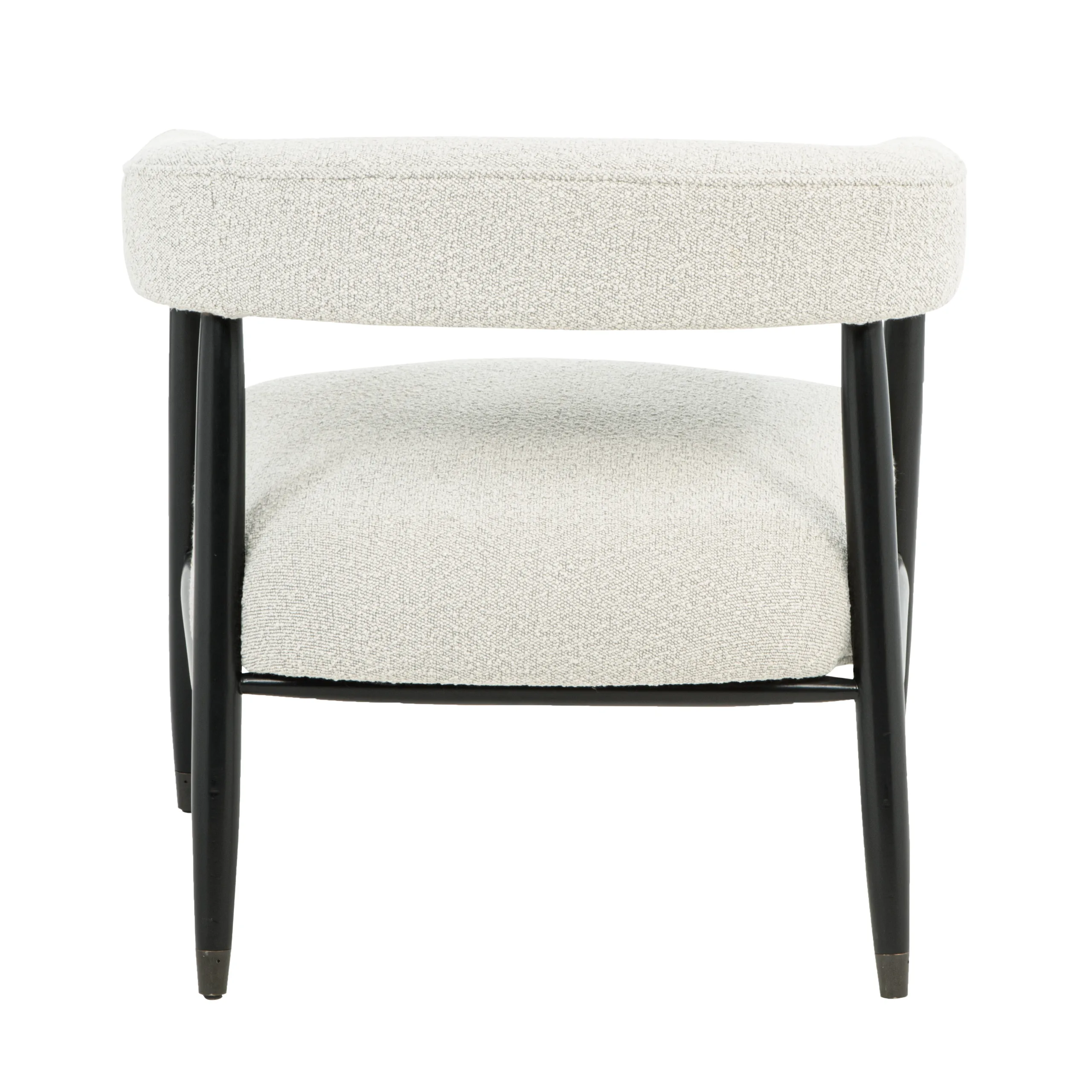 Quincey Arm Chair - Ivory Boucle - Image 5
