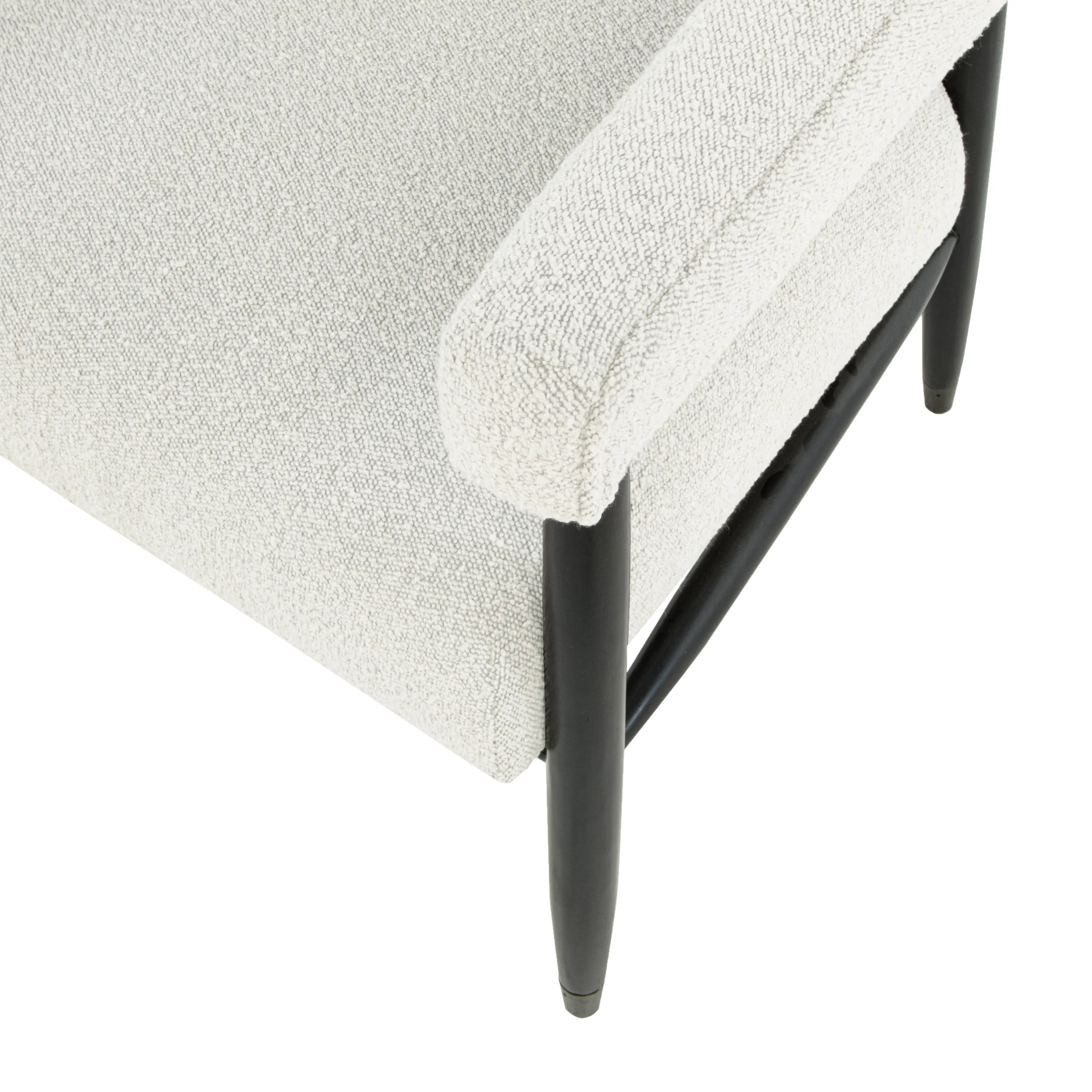 Quincey Arm Chair - Ivory Boucle - Image 7