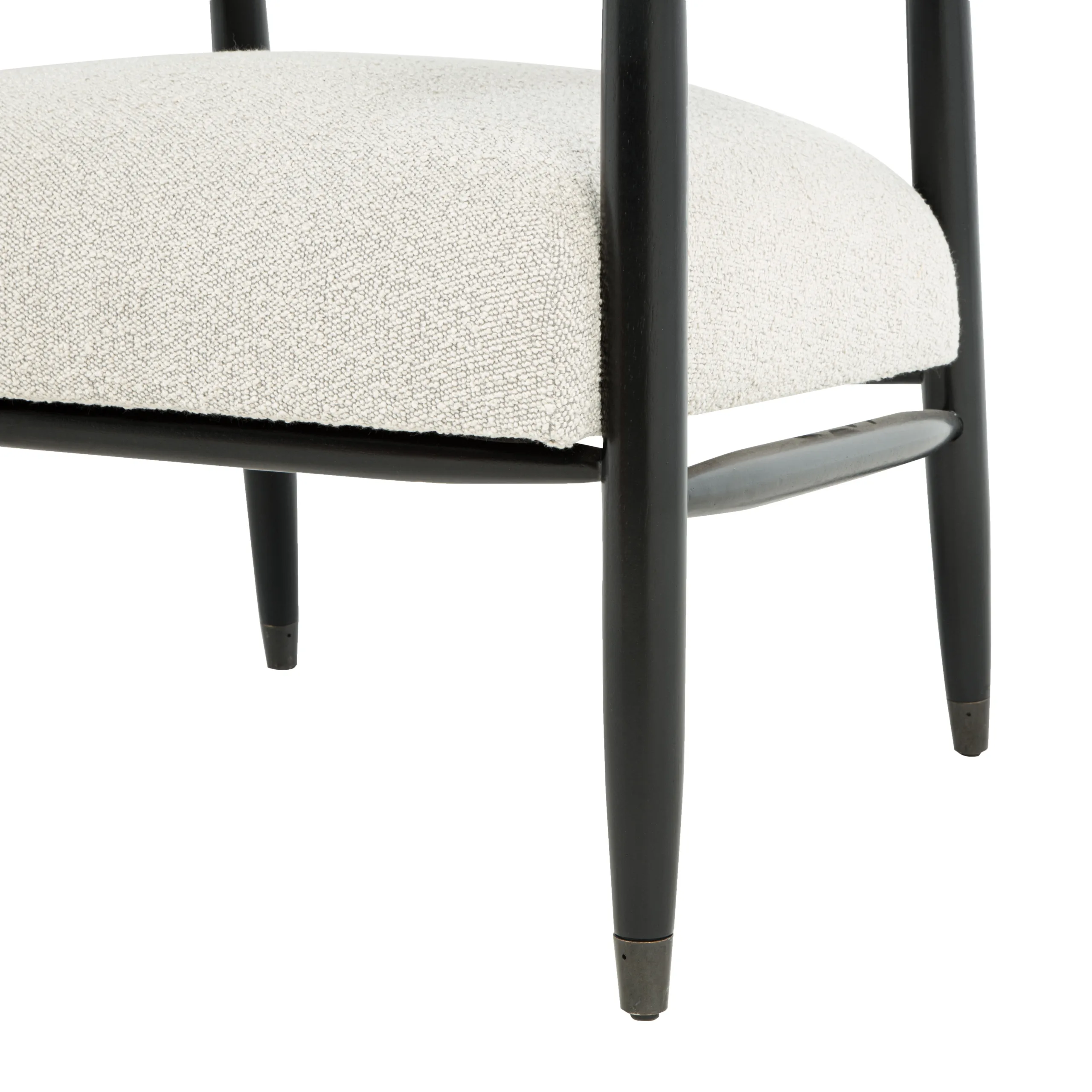 Quincey Arm Chair - Ivory Boucle - Image 8