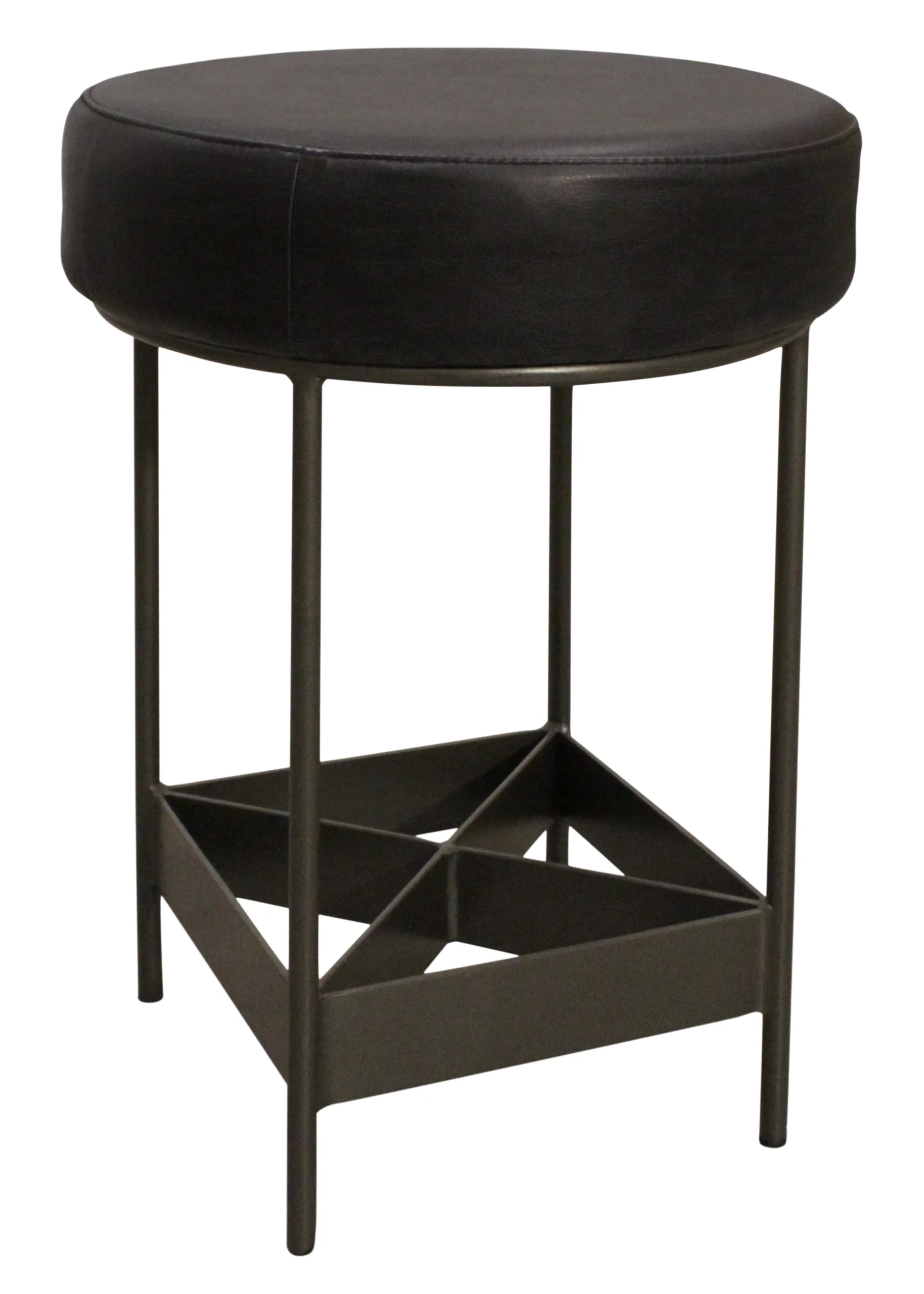 Eby Leather Counter Stool - Antique Black - Image 3
