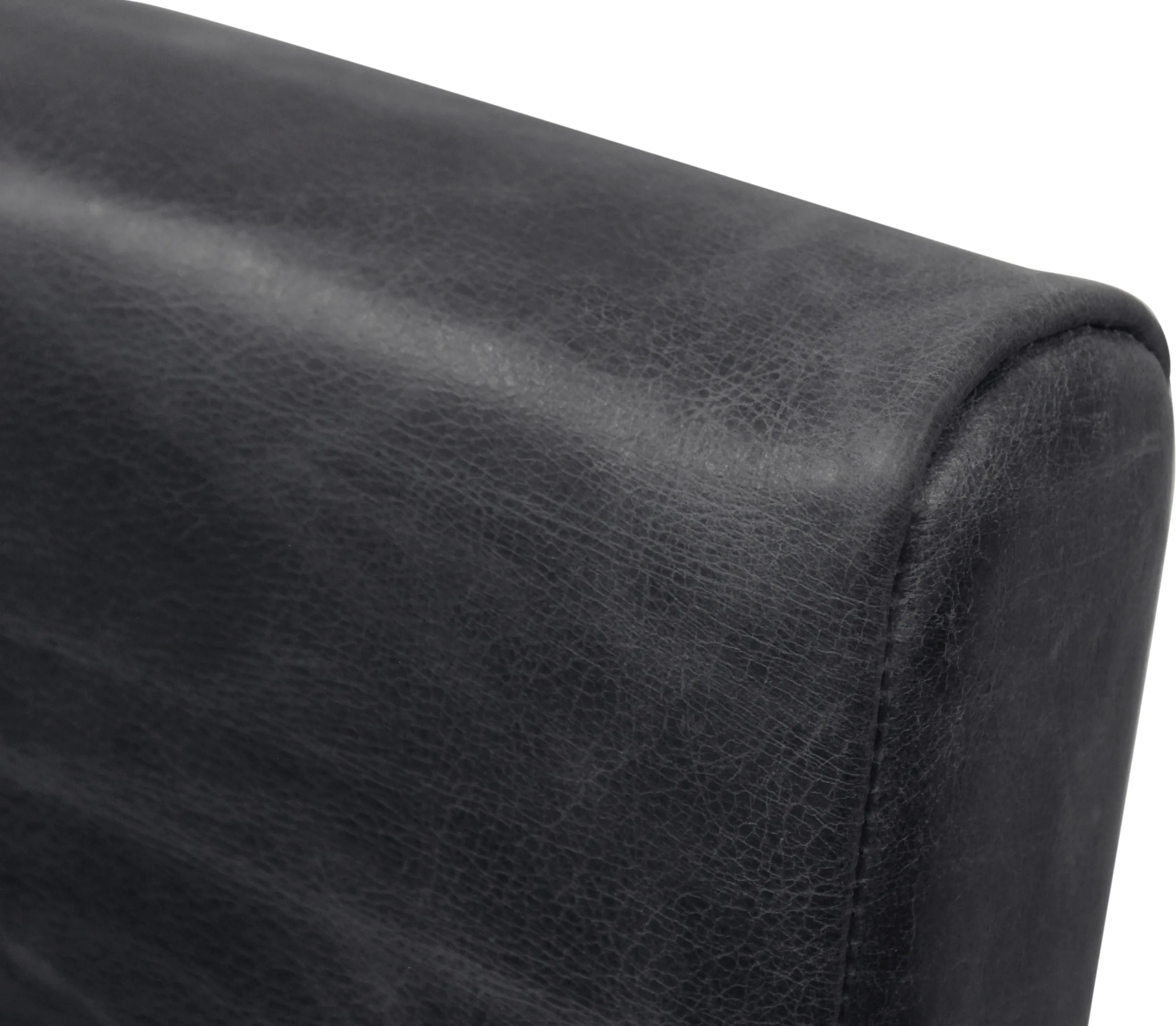 Lloyd Leather Arm Chair 2-Piece Set - Antique Black - Image 7