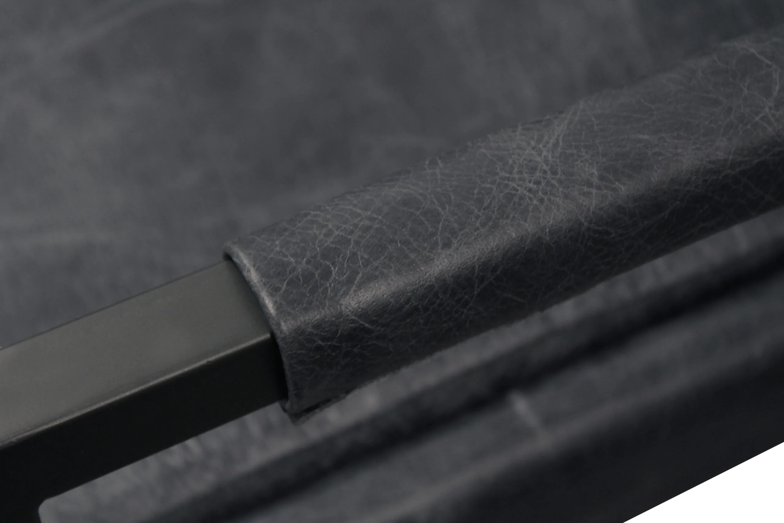 Lloyd Leather Arm Chair 2-Piece Set - Antique Black - Image 6